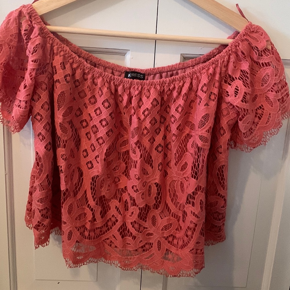 Express. Size small off the shoulder crop top.